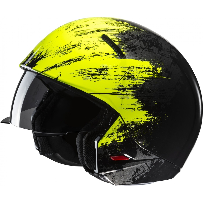 Open helm met masker HJC i20 Furia MC3H zwart-fluogeel