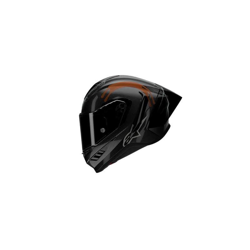 Alpinestars Supertech R-10 Team carbon rood en witte integraal motorhelm