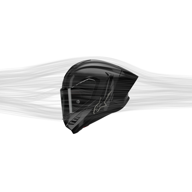 Alpinestars Supertech R-10 Team carbon rood en witte integraal motorhelm