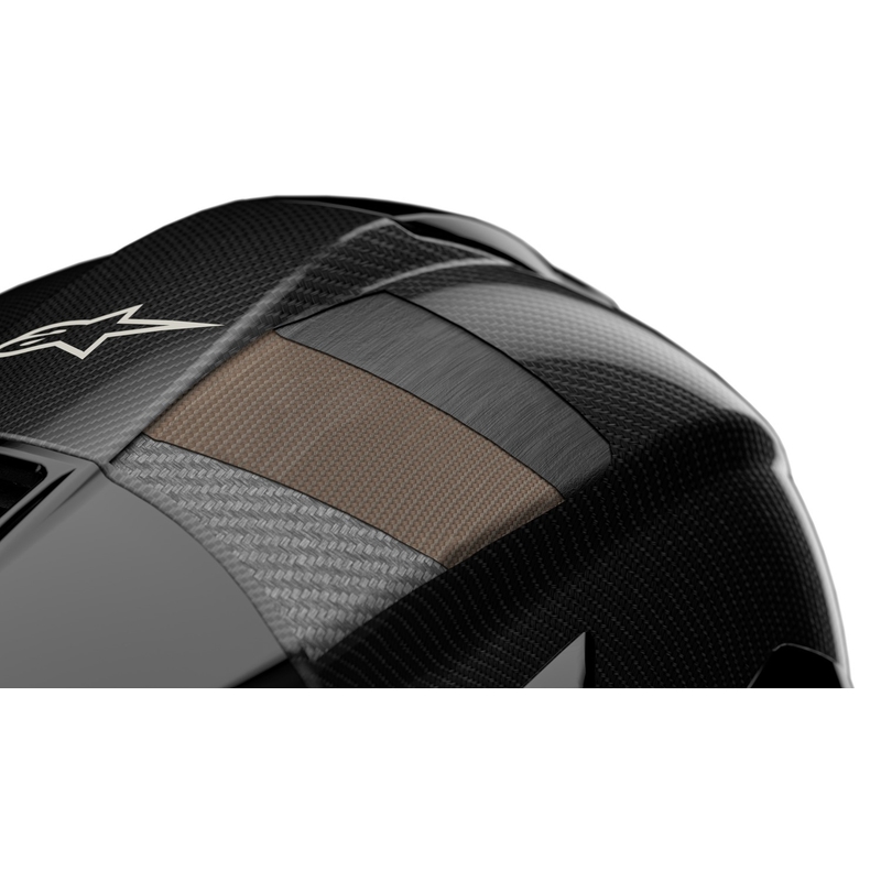 Alpinestars Supertech R-10 Team carbon rood en witte integraal motorhelm