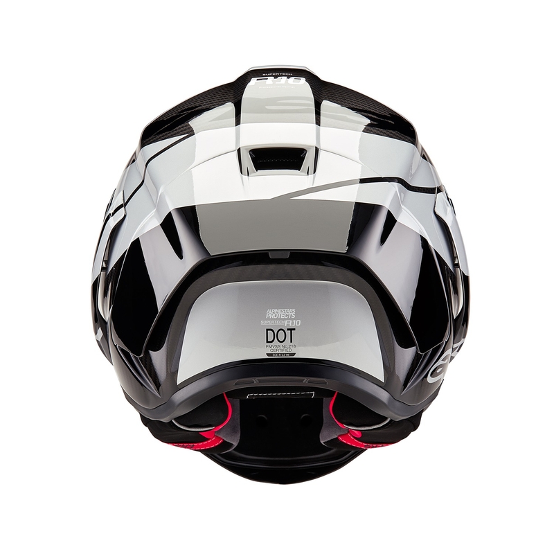 Alpinestars Supertech R-10 Element carbon integraal motorhelm zilver-zwart
