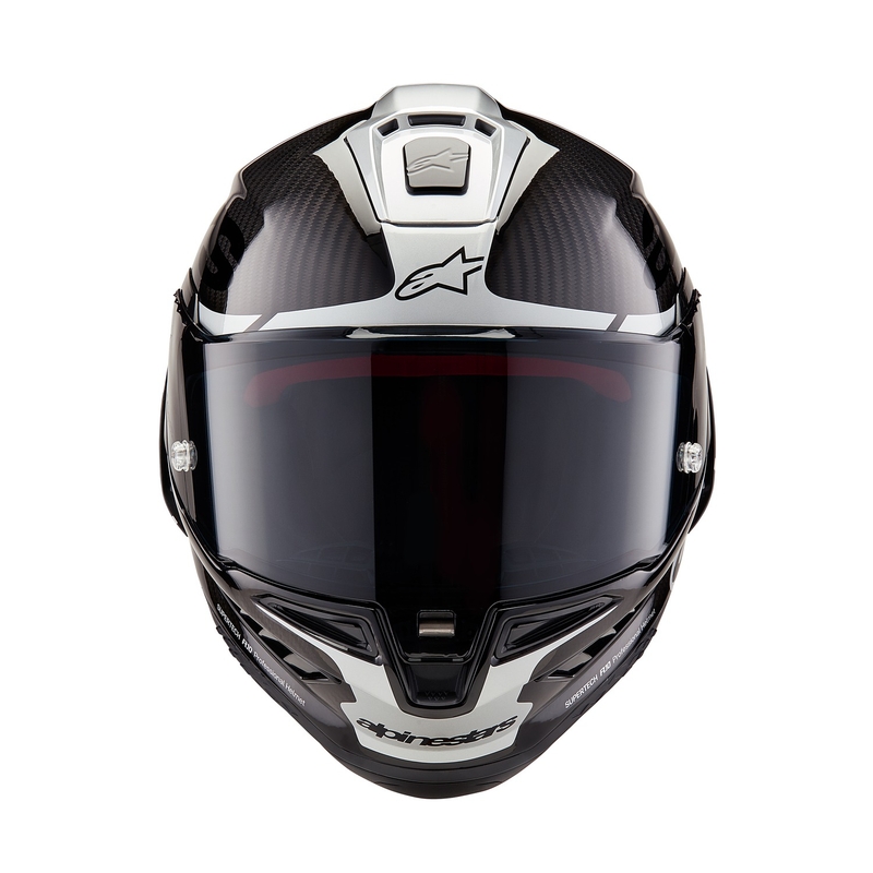 Alpinestars Supertech R-10 Element carbon integraal motorhelm zilver-zwart