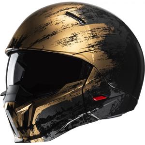 Open helm met masker HJC i20 Furia MC9 zwart-goud