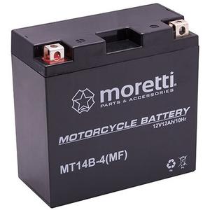 Moretti MT14B-4 onderhoudsvrije gelbatterij, 12V 12Ah