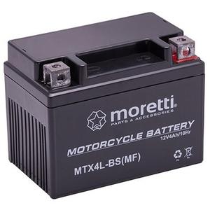 Moretti MTX4L-BS onderhoudsvrije gelbatterij, 12V 4Ah