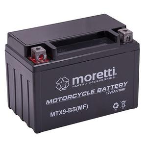 Moretti MTX9-BS onderhoudsvrije gelbatterij, 12V 8Ah