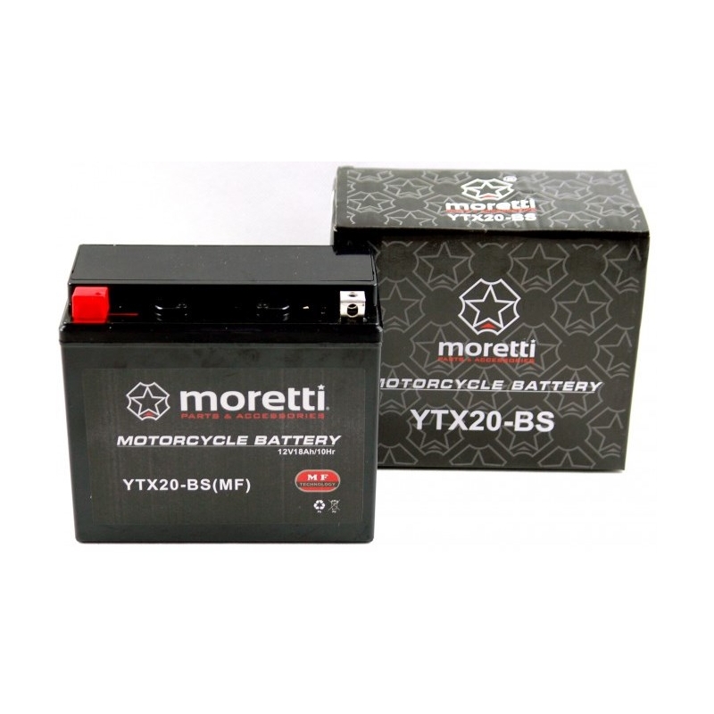 Bezúdržbová gelová baterie Moretti MTX20-BS,12V 18Ah