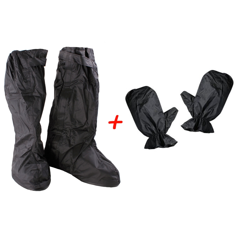 SET: Waterdichte schoenovertrekken en handschoenen uitverkoop