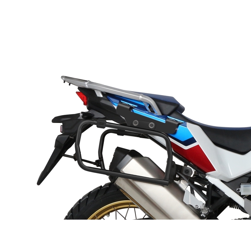 Kompletní sada černých hliníkových kufrů SHAD TERRA BLACK, 37L topcase   36L/47L boční kufry, včetně montážní sady a plotny SHAD HONDA CRF 1100 Africa Twin