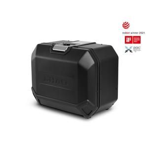 Kompletní sada černých hliníkových kufrů SHAD TERRA BLACK , 48L topcase 47L/47L boční kufry, včetně montážní sady a plotny SHAD HONDA NC 750 X