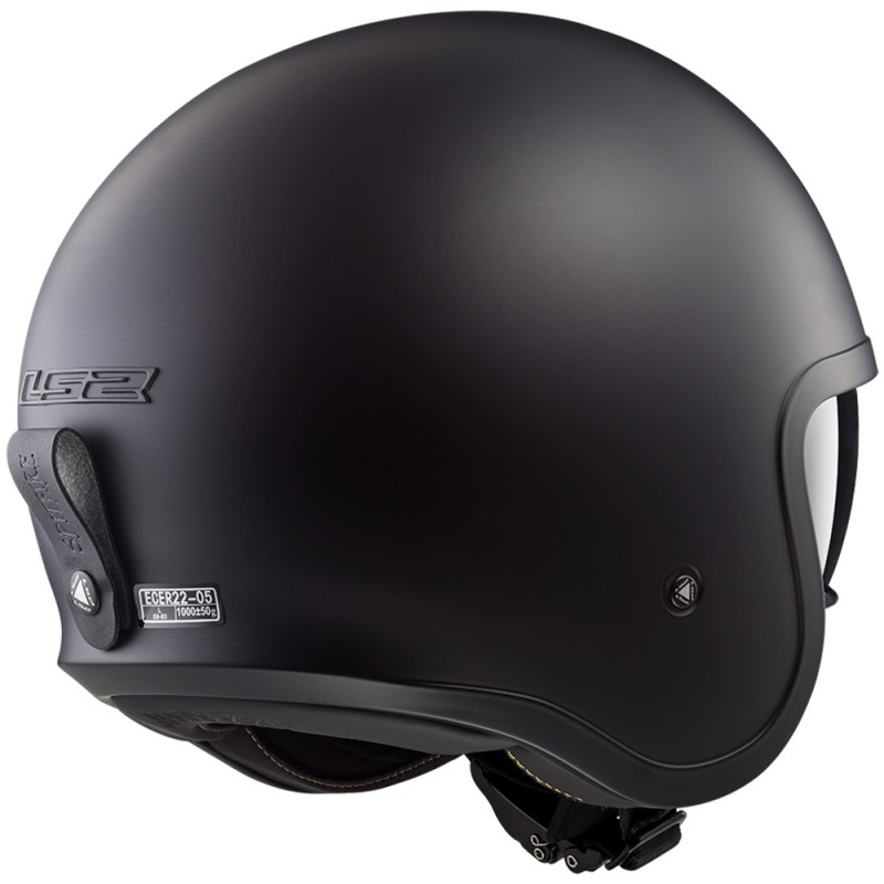 Motorhelm open LS2 OF599 Spitfire zwart mat