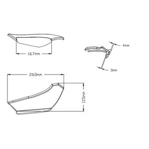 Boční spoilery PUIG DOWNFORCE černý