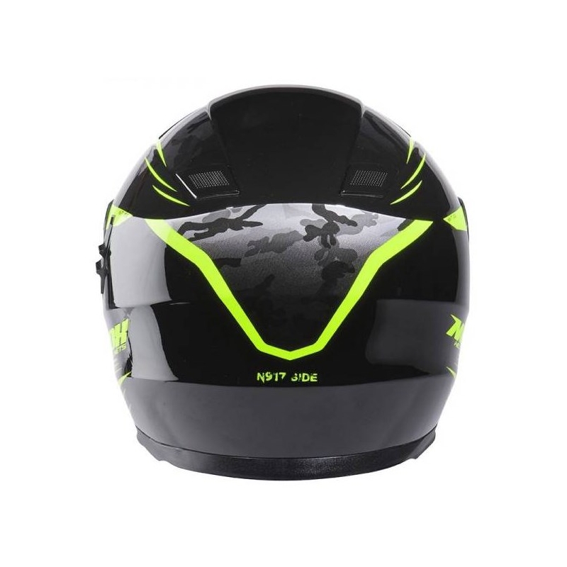 Integrální přilba na motorku NOX N917 Side černo-fluo žlutá-camo