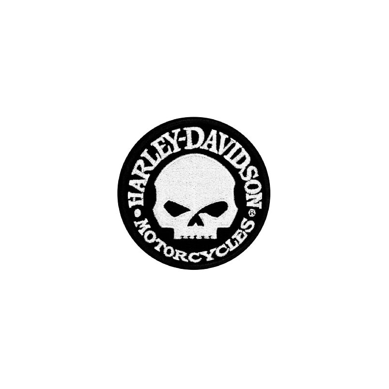 Patch H-D motorfietsen wit
