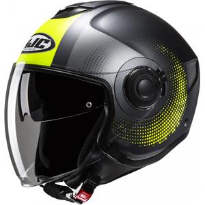 Open motorhelm HJC i40N Pyle MC3HSF grijs-fluo geel