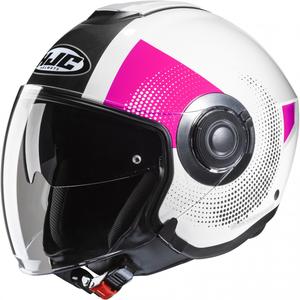 HJC i40N Pyle MC8 roze-zwart-wit open motorhelm