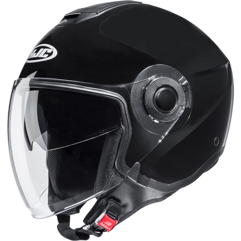 HJC i40N Solid Metallic Zwart Open Motorhelm