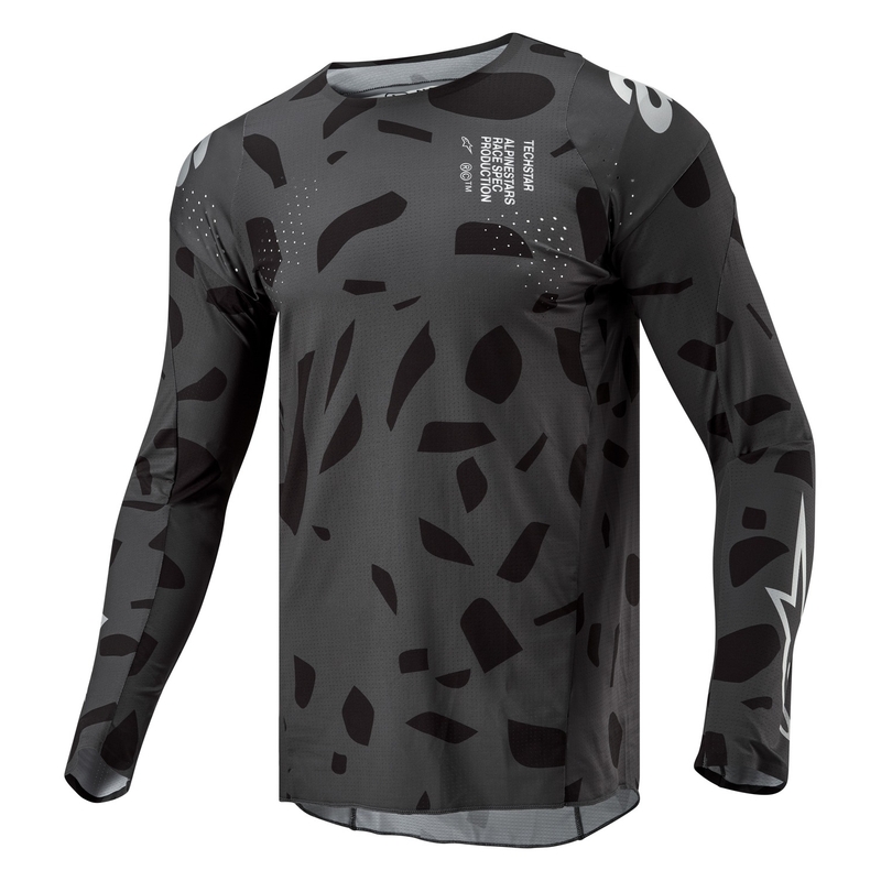 Motokrosový dres Alpinestars Techstar Graphite 2024 černý camo výprodej