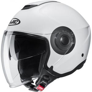 Open motorhelm HJC i40N Solid parelwit
