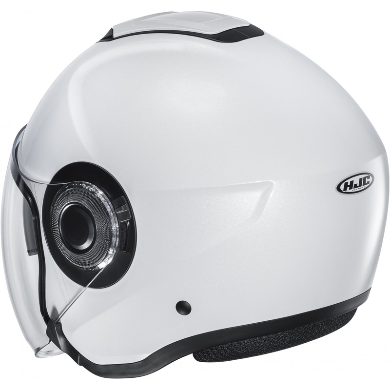 Open motorhelm HJC i40N Solid parelwit
