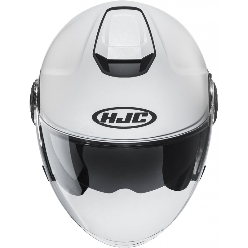 Open motorhelm HJC i40N Solid parelwit