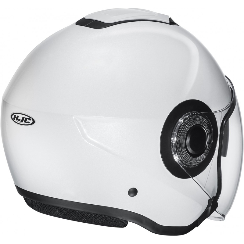 Open motorhelm HJC i40N Solid parelwit