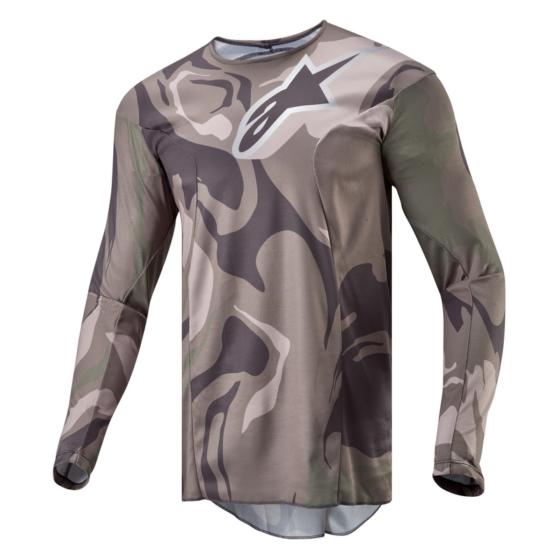 Alpinestars Racer Tactical motocross jersey groen camo-bruin