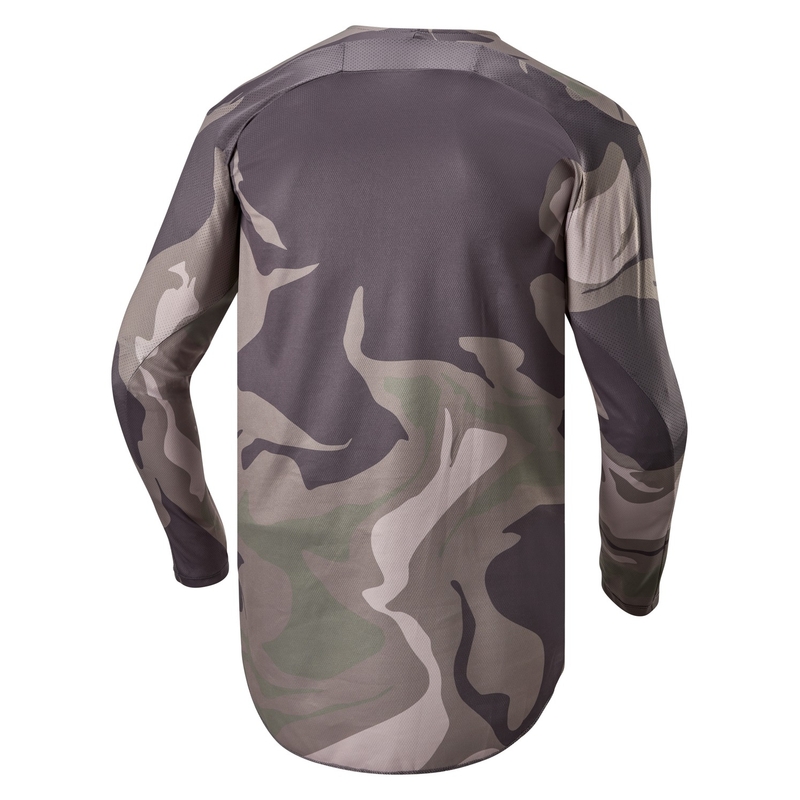 Alpinestars Racer Tactical motocross jersey groen camo-bruin