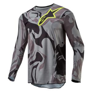 Alpinestars Racer Tactical motocross jersey grijs camo-fluo geel-zwart