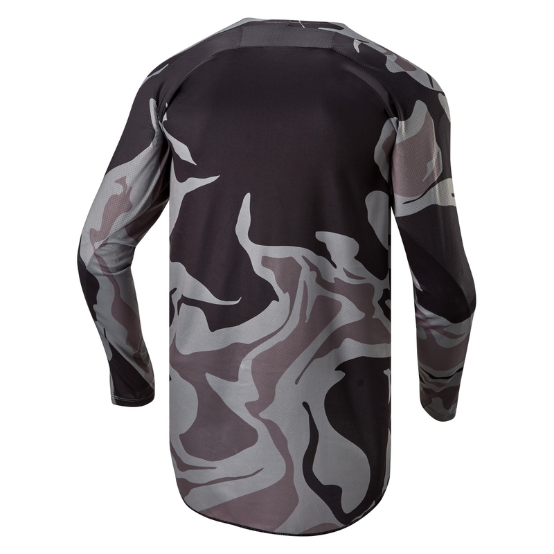 Alpinestars Racer Tactical motocross jersey grijs camo-fluo geel-zwart