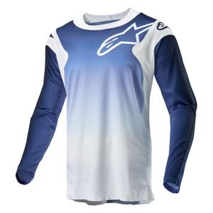Alpinestars Racer Hoen motocross shirt wit-blauw