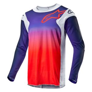 Alpinestars Racer Hoen 2024 motorcross trui grijs-blauw-oranje