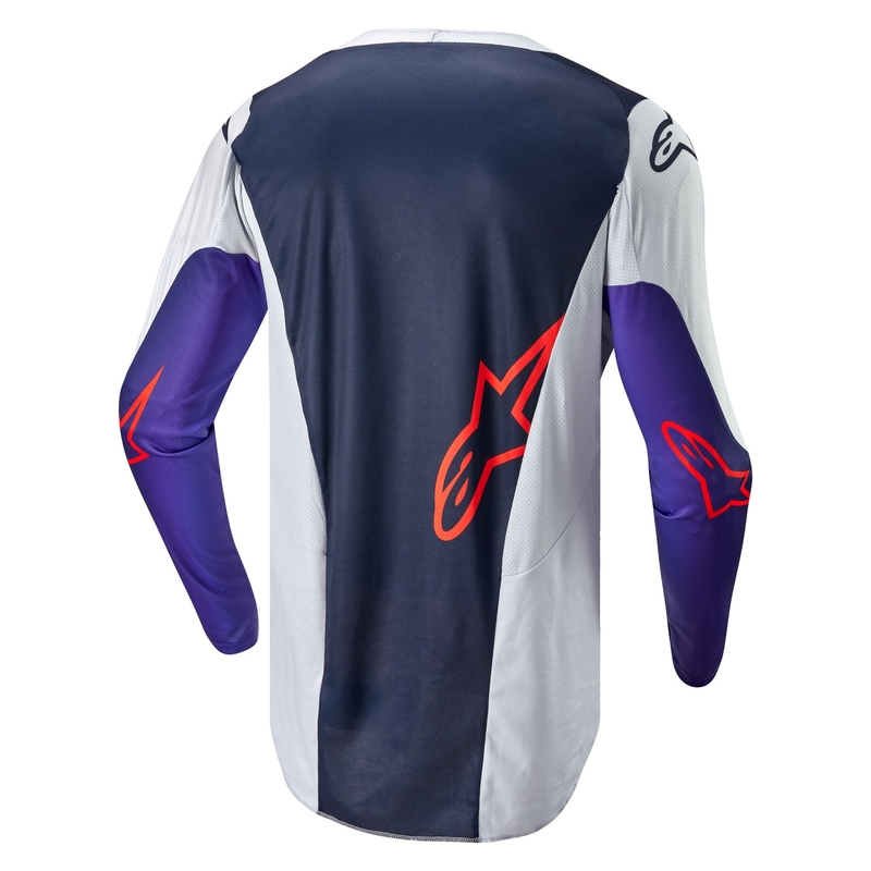 Alpinestars Racer Hoen crossshirt grijs-blauw-oranje