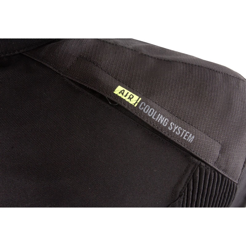 Street Racer Flex zwart-fluo gele motorjas