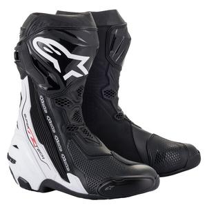 Alpinestars Supertech R zwart-witte motorlaarzen