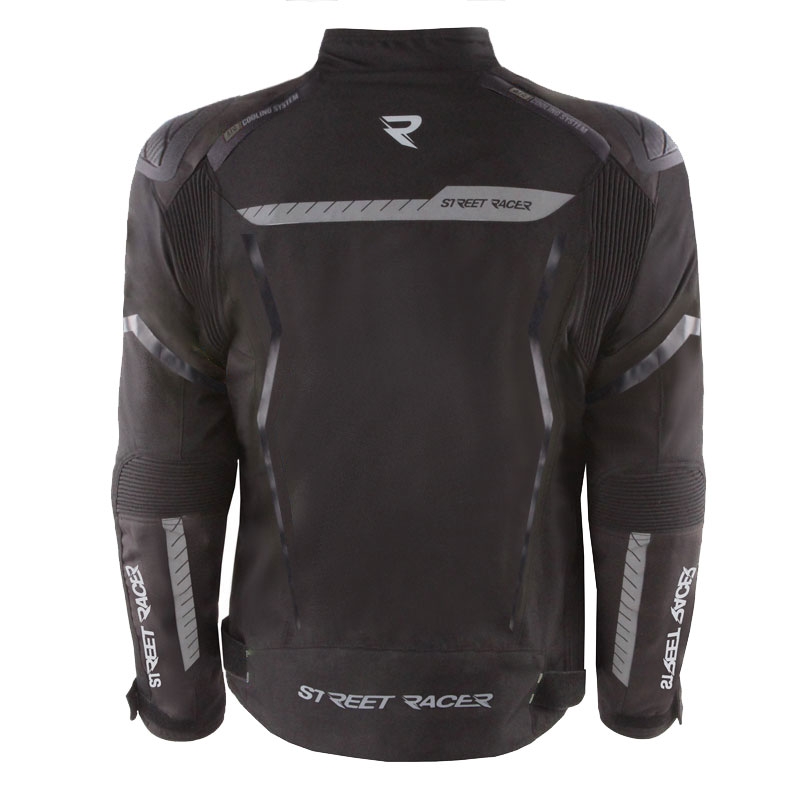 Street Racer Flex EVO motorjas zwart