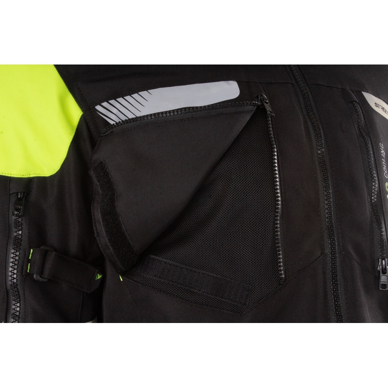 Street Racer All Season Motorjack Zwart-Fluo Geel