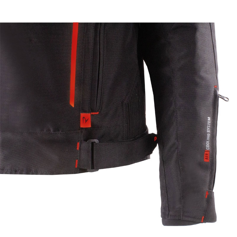 Street Racer Flex EVO motorjas zwart en rood