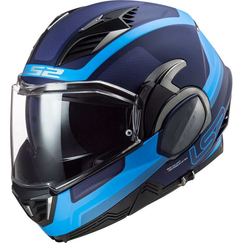 Překlápěcí přilba na motorku LS2 FF900 Valiant II Orbit modrá (KOPIE)