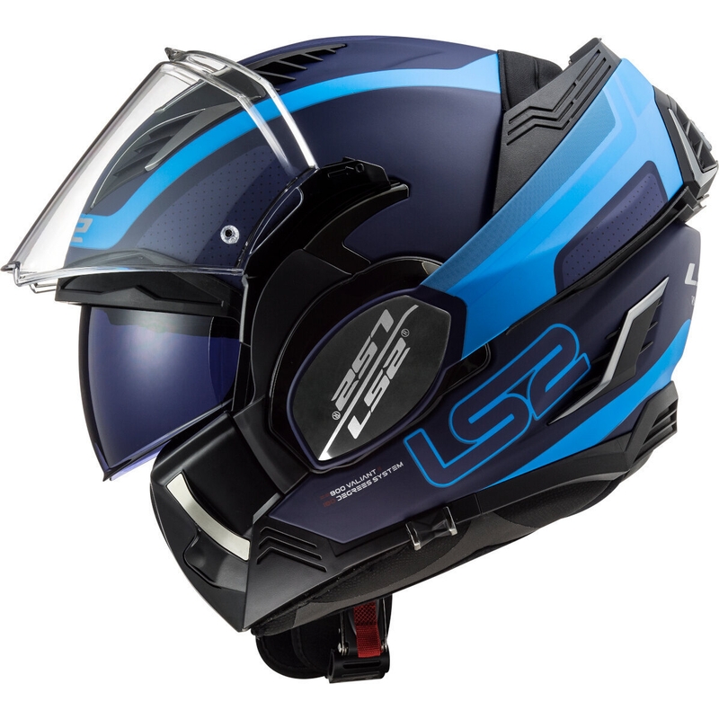 Překlápěcí přilba na motorku LS2 FF900 Valiant II Orbit modrá (KOPIE)