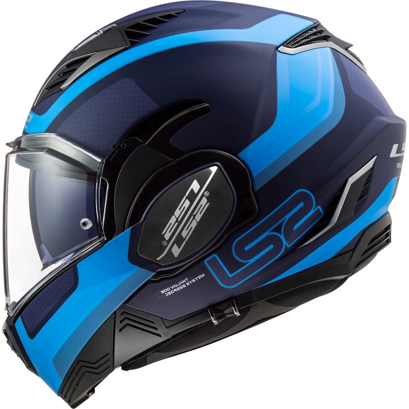 Překlápěcí přilba na motorku LS2 FF900 Valiant II Orbit modrá (KOPIE)