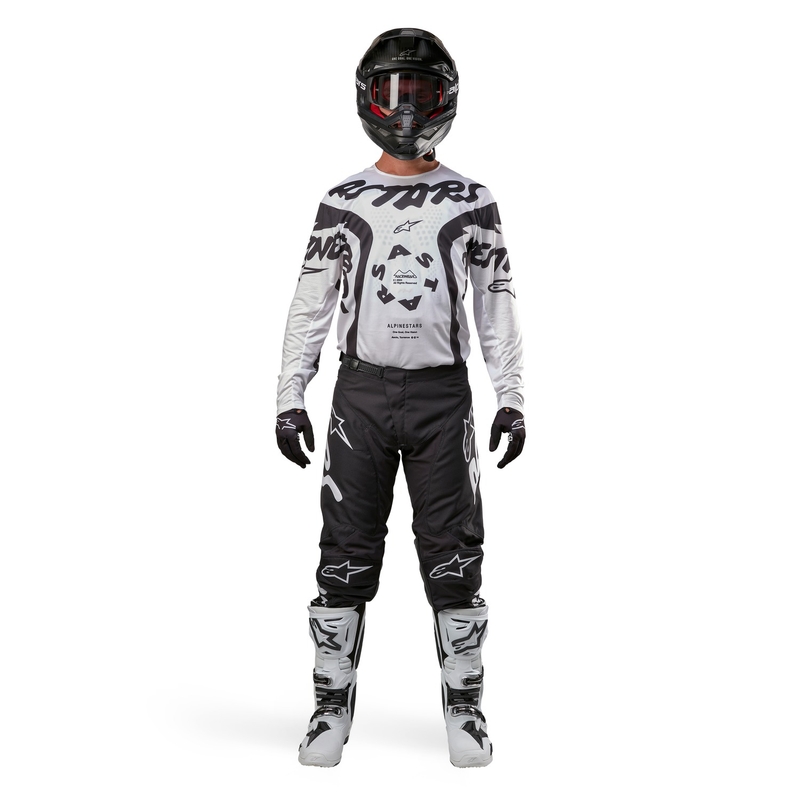Alpinestars Racer Hana motorcross shirt wit-zwart