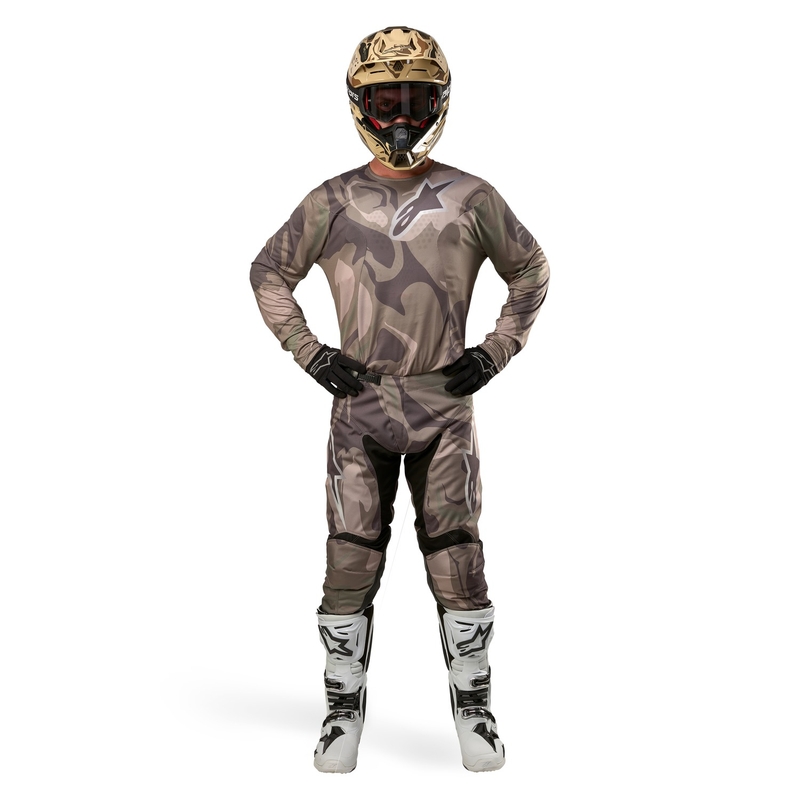 Alpinestars Racer Tactical motocrossbroek groen camo-bruin