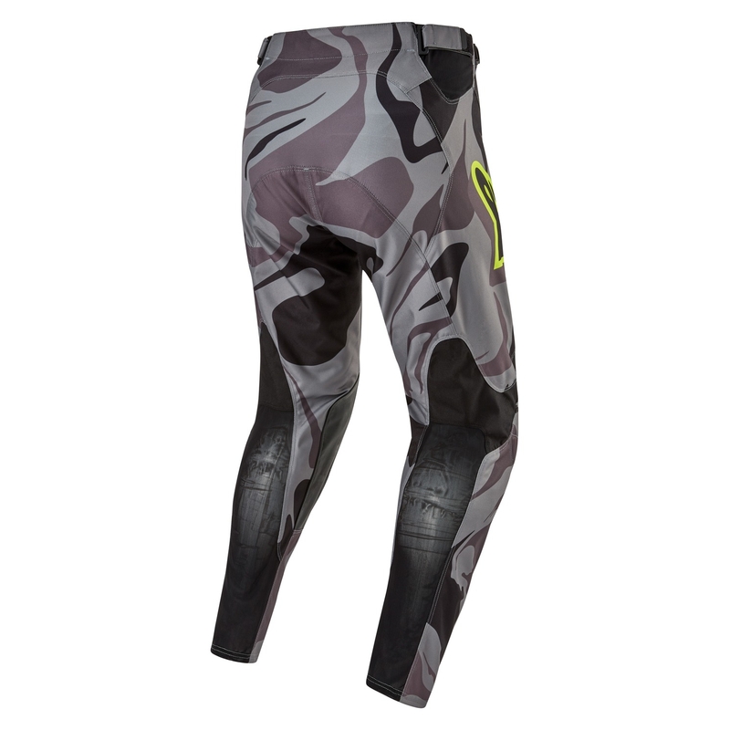 Alpinestars Racer Tactical motocrossbroek grijs camo-fluo geel-zwart