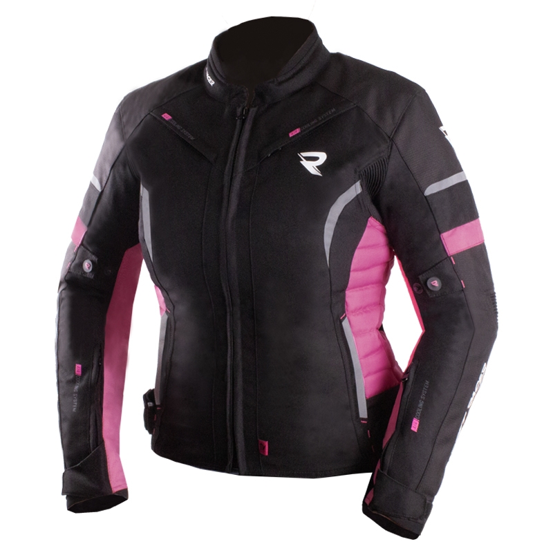 Dames Motorjas Street Racer Betty II zwart met roze