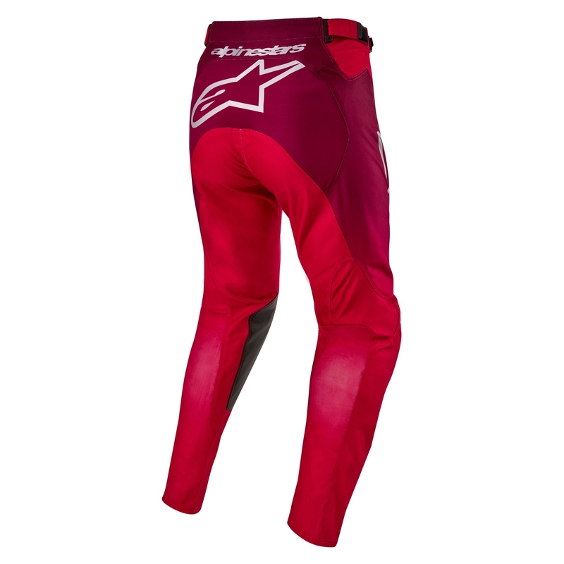 Alpinestars Racer Hoen Motorcross Broek rood en wijn