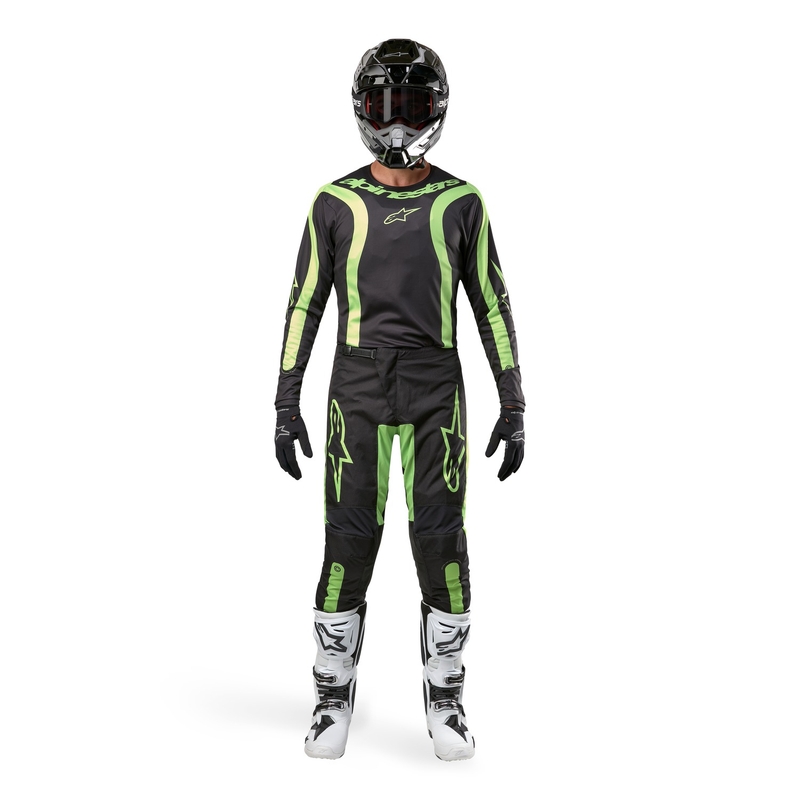 Alpinestars Fluid Lurv motorcrossbroek zwart-fluo geel