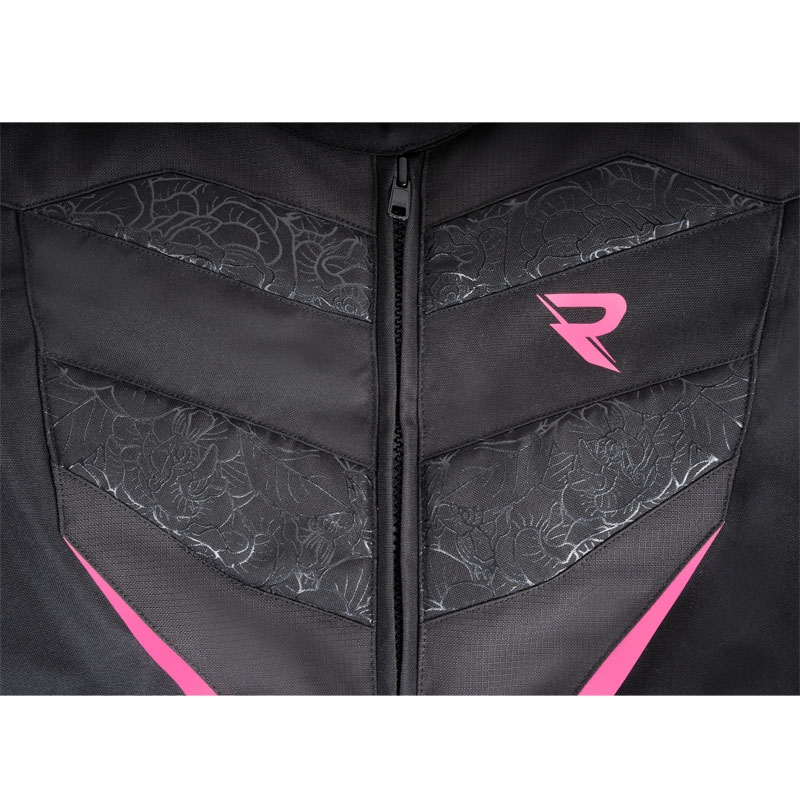 Dames Motorjas Street Racer Rose Zwart en Roze