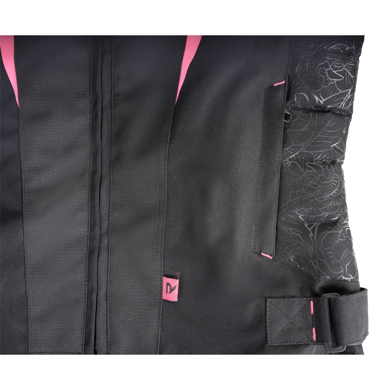 Dames Motorjas Street Racer Rose Zwart en Roze