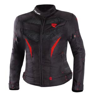 Dames Motorjas Street Racer Rose Zwart en Rood